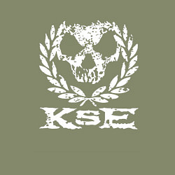 Свитшот хлопковый мужской Череп killswitch engage, цвет: авокадо — фото 2