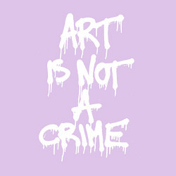 Свитшот хлопковый мужской Art is not a crime, цвет: лаванда — фото 2