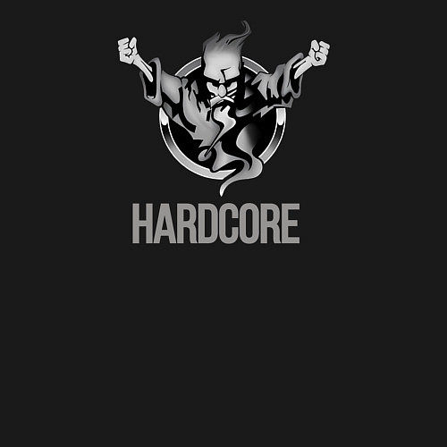 Мужской свитшот Hardcore will never die / Черный – фото 3