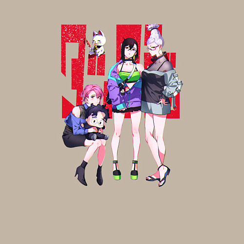 Мужской свитшот Dandadan Girls / Миндальный – фото 3