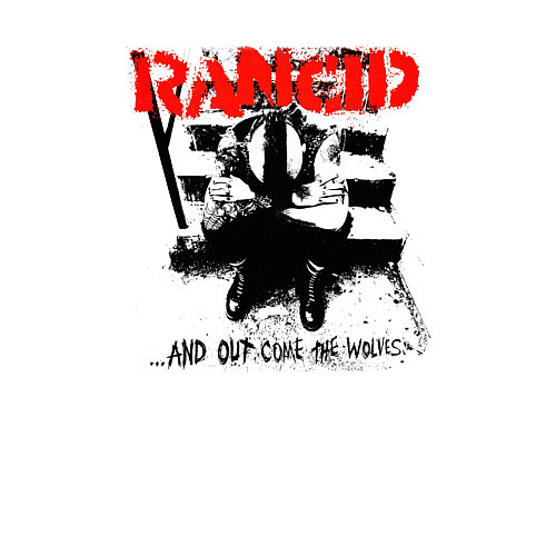 Мужской свитшот Rancid and out come the wolves / Белый – фото 3