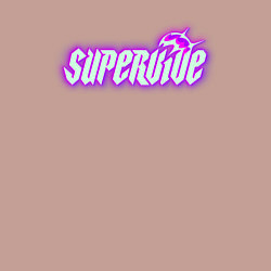 Свитшот хлопковый мужской Supervive logo, цвет: пыльно-розовый — фото 2