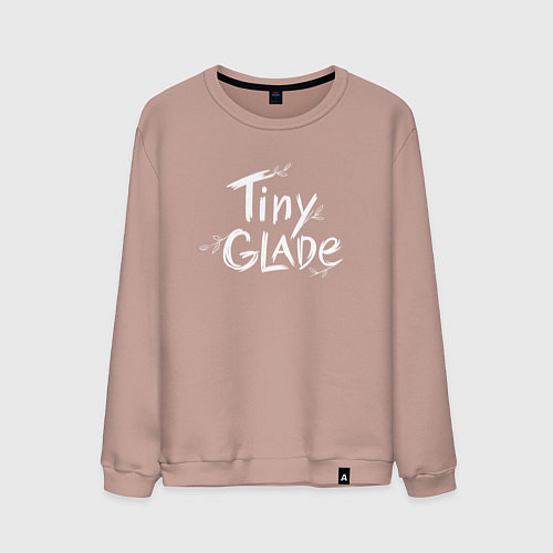 Мужской свитшот Tiny glade logo / Пыльно-розовый – фото 1