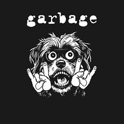 Свитшот хлопковый мужской Garbage rock dog, цвет: черный — фото 2