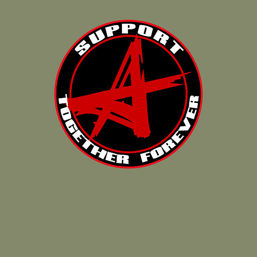 Мужской свитшот Алиса support / Авокадо – фото 3