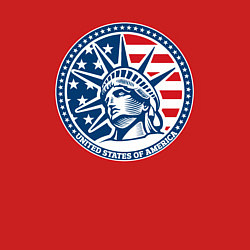 Свитшот хлопковый мужской USA flag New York, цвет: красный — фото 2