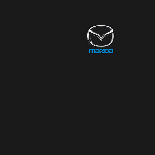 Мужской свитшот Mazda auto logo / Черный – фото 3