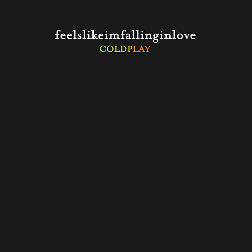 Мужской свитшот Coldplay feelslikeimfallinginlove / Черный – фото 3
