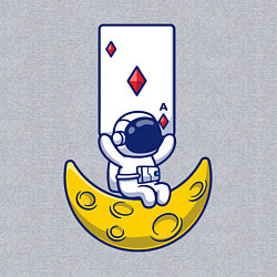 Свитшот хлопковый мужской Космический покер, цвет: меланж — фото 2