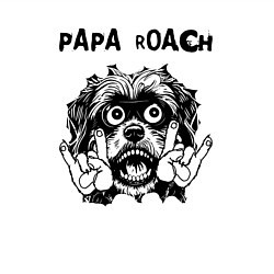 Свитшот хлопковый мужской Papa Roach - rock dog, цвет: белый — фото 2