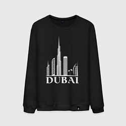 Свитшот хлопковый мужской City - Dubai, цвет: черный