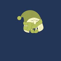 Свитшот хлопковый мужской Сонный совенок, цвет: тёмно-синий — фото 2