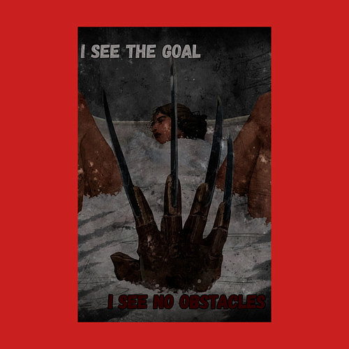 Мужской свитшот I see the goal / Красный – фото 3