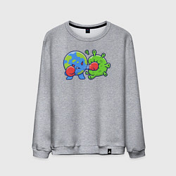 Мужской свитшот Удар по вирусу