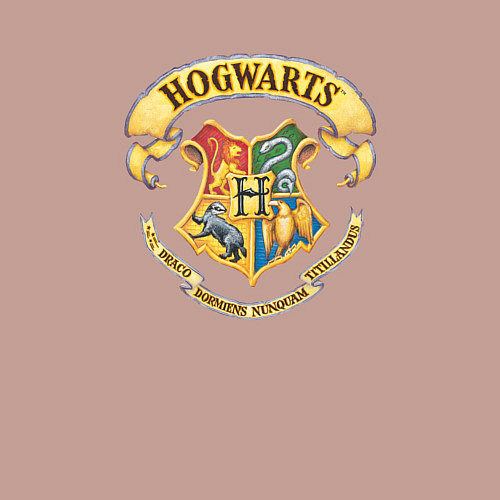 Мужской свитшот Хогвартс - факультеты / Пыльно-розовый – фото 3