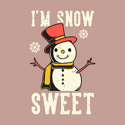 Свитшот хлопковый мужской Snowman, цвет: пыльно-розовый — фото 2