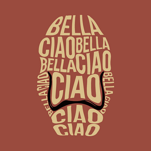 Мужской свитшот Face bella ciao / Кирпичный – фото 3