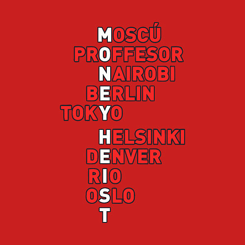 Мужской свитшот Money heist gang / Красный – фото 3