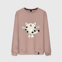 Мужской свитшот Кот в лапах