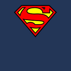 Свитшот хлопковый мужской Superman logo, цвет: тёмно-синий — фото 2