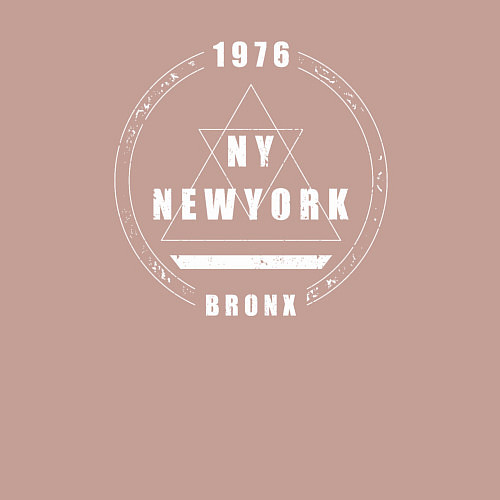 Мужской свитшот Бронкс - Нью-Йорк / Пыльно-розовый – фото 3