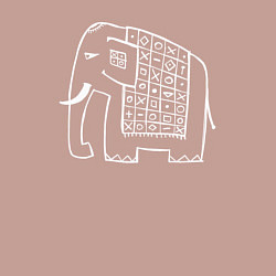 Свитшот хлопковый мужской Indian elephant, цвет: пыльно-розовый — фото 2