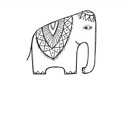 Свитшот хлопковый мужской Слоник из Индии, цвет: белый — фото 2