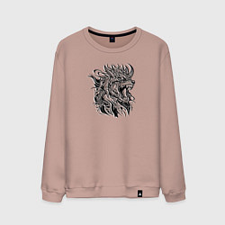 Мужской свитшот Галактический абстрактный зверь