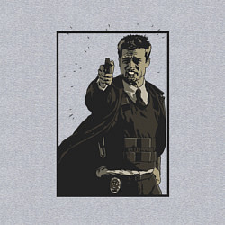 Свитшот хлопковый мужской Что в коробке Brad Pitt, цвет: меланж — фото 2