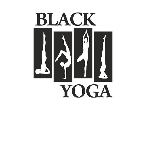 Мужской свитшот Yoga black / Белый – фото 3