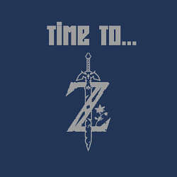 Свитшот хлопковый мужской Time to legend of zelda, цвет: тёмно-синий — фото 2