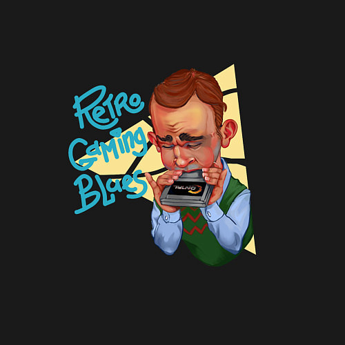 Мужской свитшот Блюз ретрогеймера / Черный – фото 3