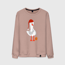 Мужской свитшот Гусь с мандаринами