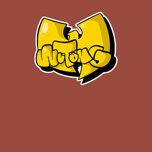 Мужской свитшот Wu-Tang bubble / Кирпичный – фото 3