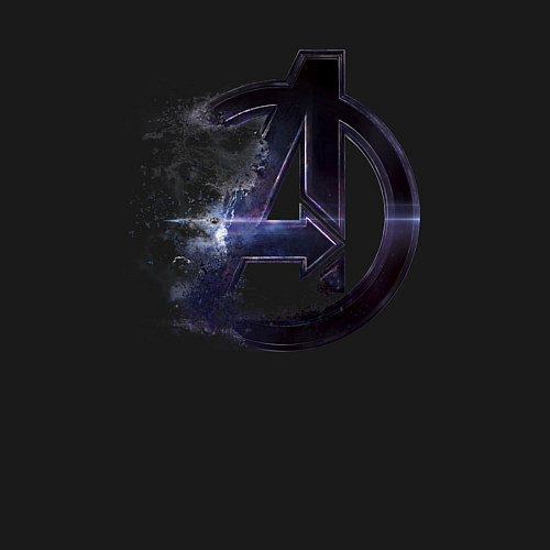 Мужской свитшот Мстители лого рассеивается / Черный – фото 3