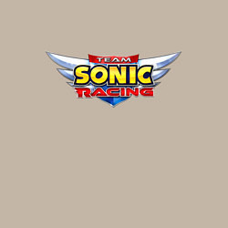 Свитшот хлопковый мужской Team Sonic racing - logo, цвет: миндальный — фото 2