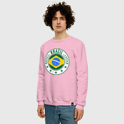 Свитшот хлопковый мужской Brazil 2014, цвет: светло-розовый — фото 2