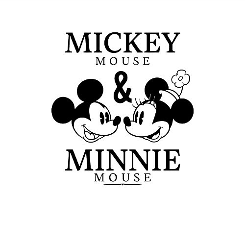 Мужской свитшот Микки и Минни Маус / Белый – фото 3