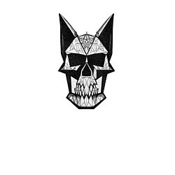 Свитшот хлопковый мужской Skull symbol, цвет: белый — фото 2