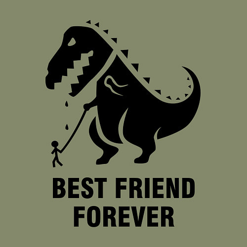 Мужской свитшот Godzilla best friend / Авокадо – фото 3