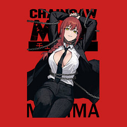 Свитшот хлопковый мужской Chainsaw Man - Makima, цвет: красный — фото 2