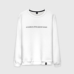 Мужской свитшот Житель планеты океан