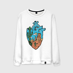 Мужской свитшот Сердце пустыни