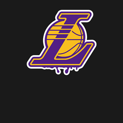 Мужской свитшот Lakers team / Черный – фото 3