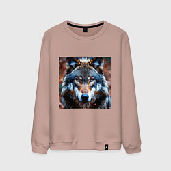 Мужской свитшот Взгляд серого волка