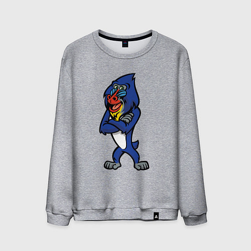 Мужской свитшот Мандрил / Меланж – фото 1