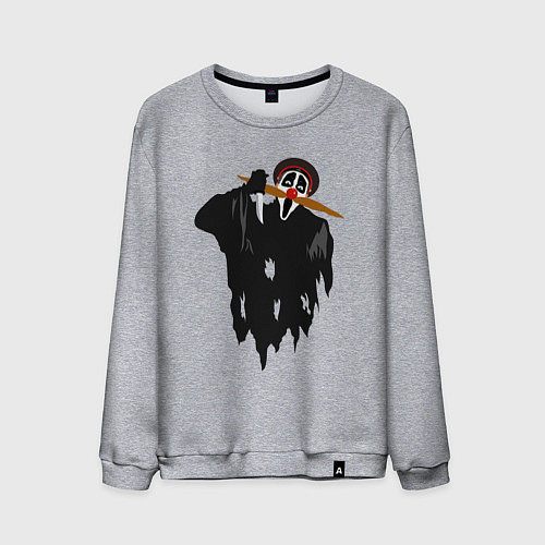 Мужской свитшот Крик-мужик из Деревня дураков мем / Меланж – фото 1