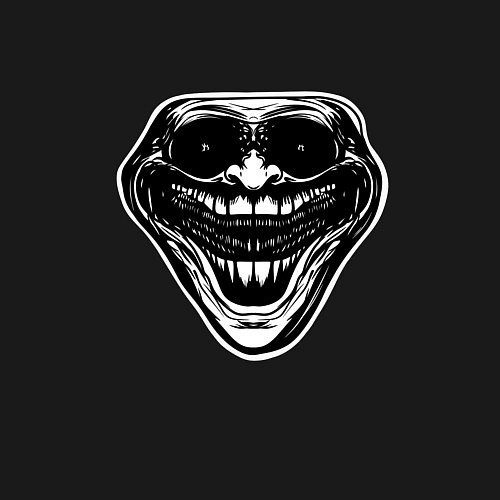 Мужской свитшот Тролль мем / Черный – фото 3