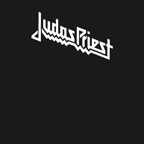 Мужской свитшот Judas Priest - logo / Черный – фото 3