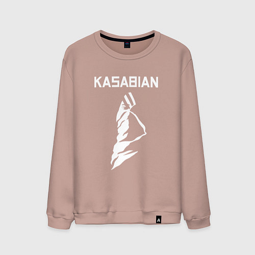 Мужской свитшот Kasabian - logo / Пыльно-розовый – фото 1